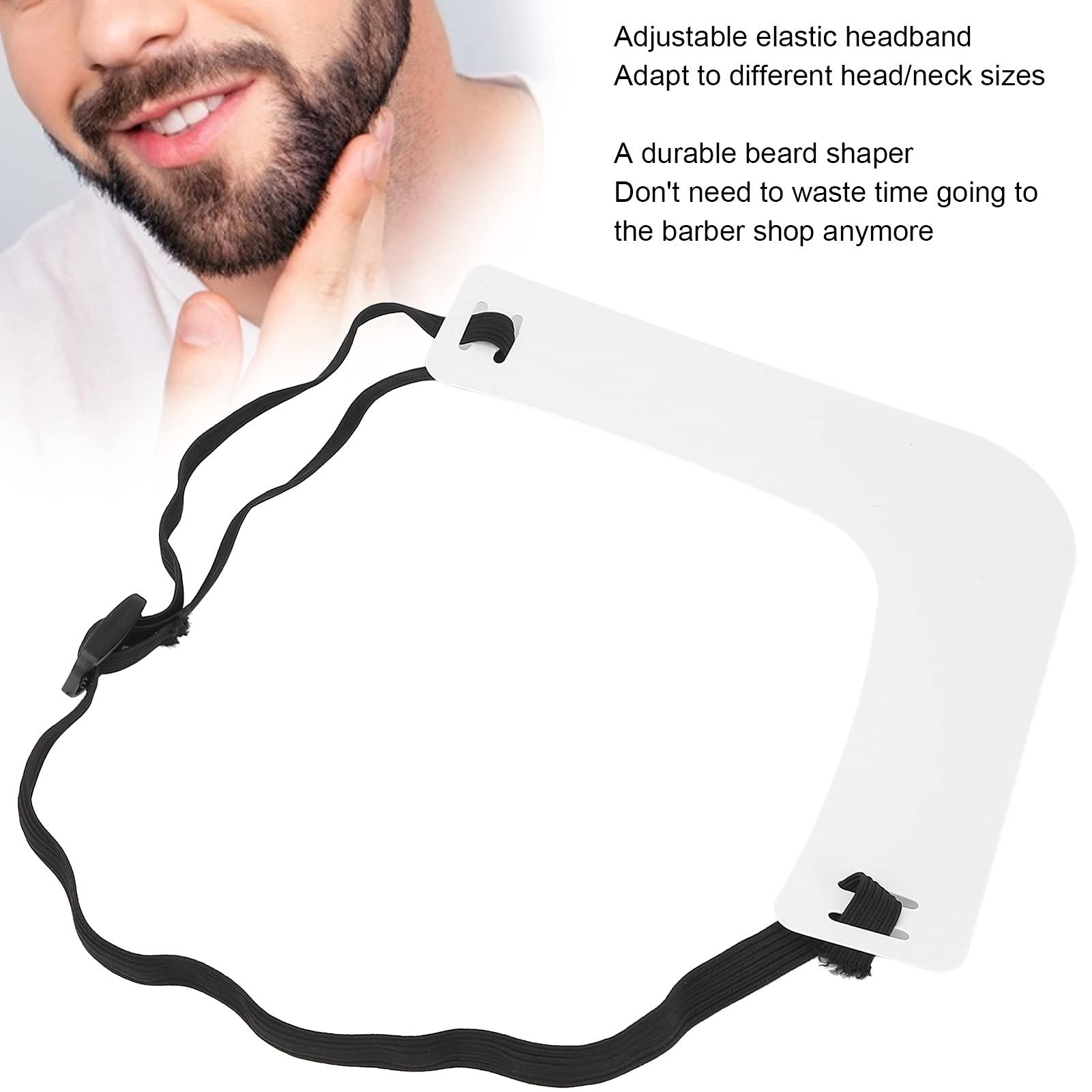Brrnoo Beard Shaper Neckline Guide, Hands-Free Flexible, The Ultimate Neckline Beard Shaping Template, Beard Trimmer Tool, Lineup Stencil Kit, DIY Cut, Beard Stencil Styling Beard Template