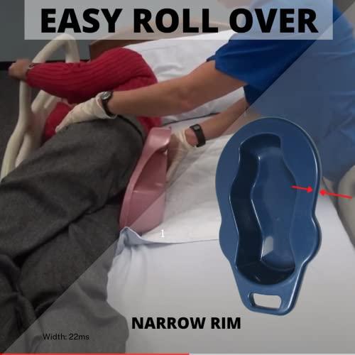 Scientific Indian Scientific Indian I Bed Pan with Lid for Male Female Elderly Patient I Urine Pot Collector I Hospital Grade Polypropylene (WIDE BED PAN + MALE URINAL)