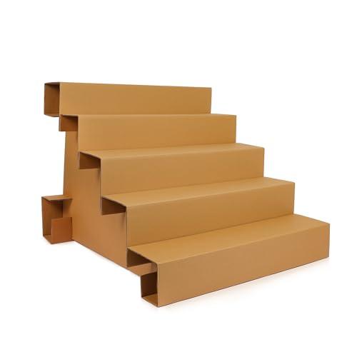 Cycle Cycle Om Shanthi 5-Step Golu Stand Foldable for Navratri | Doll Stand for Golu Dolls | Golu Steps for Dusshera |Eco-friendly Kolu Padi | Do It youself (DIY) Golu Padi | 95cmX90cmX95cm (LBH) Pure