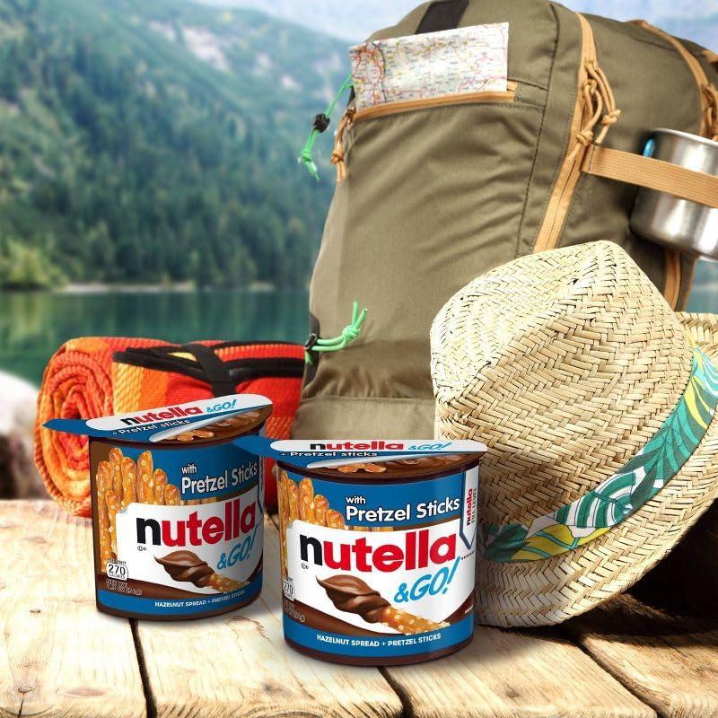 Generic Nutella Go Pretzel Uniquely Delicious Taste of Nutella Hazelnut Spread Paired With Crunchy and Salty Pretzel Stick For a Salty Sweet Snack That Combines The Taste and Textures You Love 54g Pack Of 2