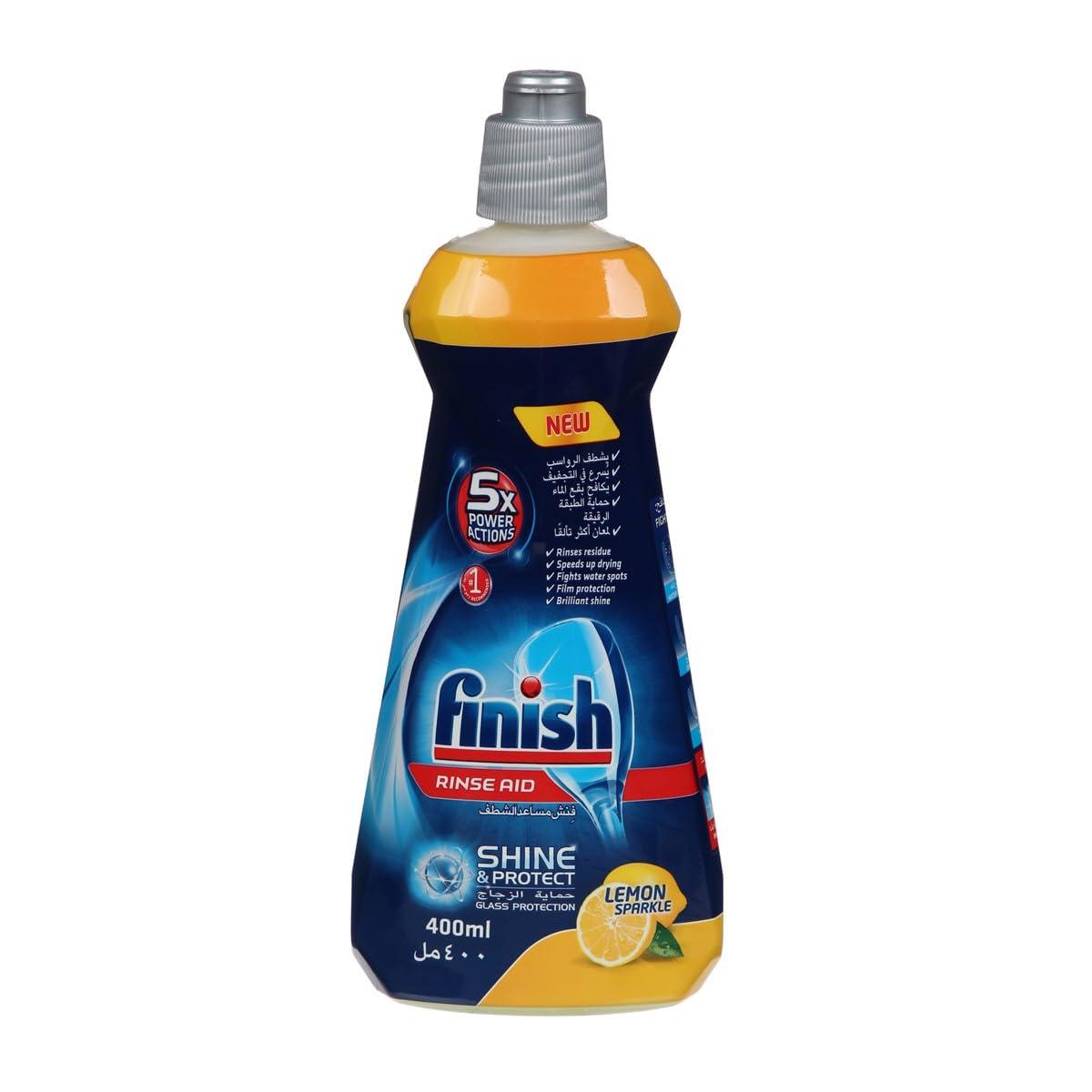 Finish Finish Rinse Aid Shine Plus Dry Lemon, 400Ml