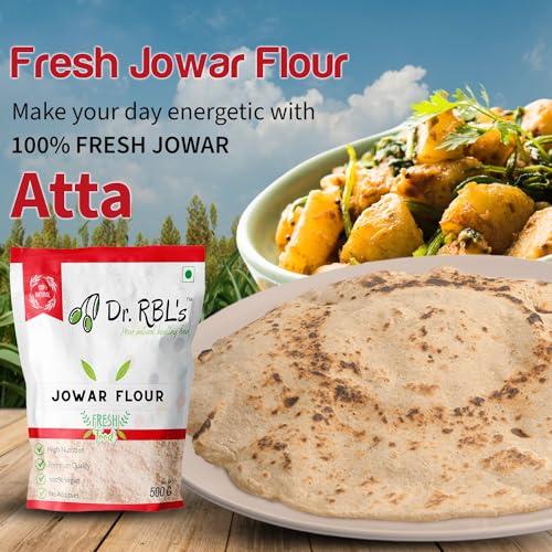 Dr. RBL\'s Dr. RBL\'s Jowar Flour | Sorghum Flour Jowar Atta | Rich in Protein Millet Flour/Atta| 100% Fresh & Natural | High Protein | Immunity Booster Gluten Free | Pack of 6-3 KG