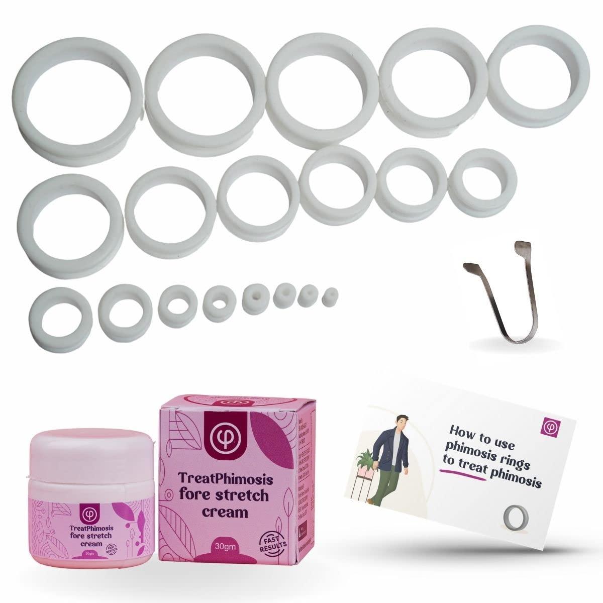 Vajraang Vajraang phimosis stretching rings with fore-stretch cream, tool and user guide