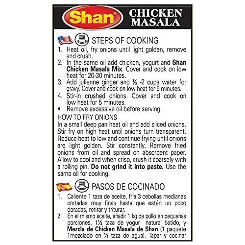 Shans Shan Chicken Masala, 1.76 oz  50 g, 8 Pack