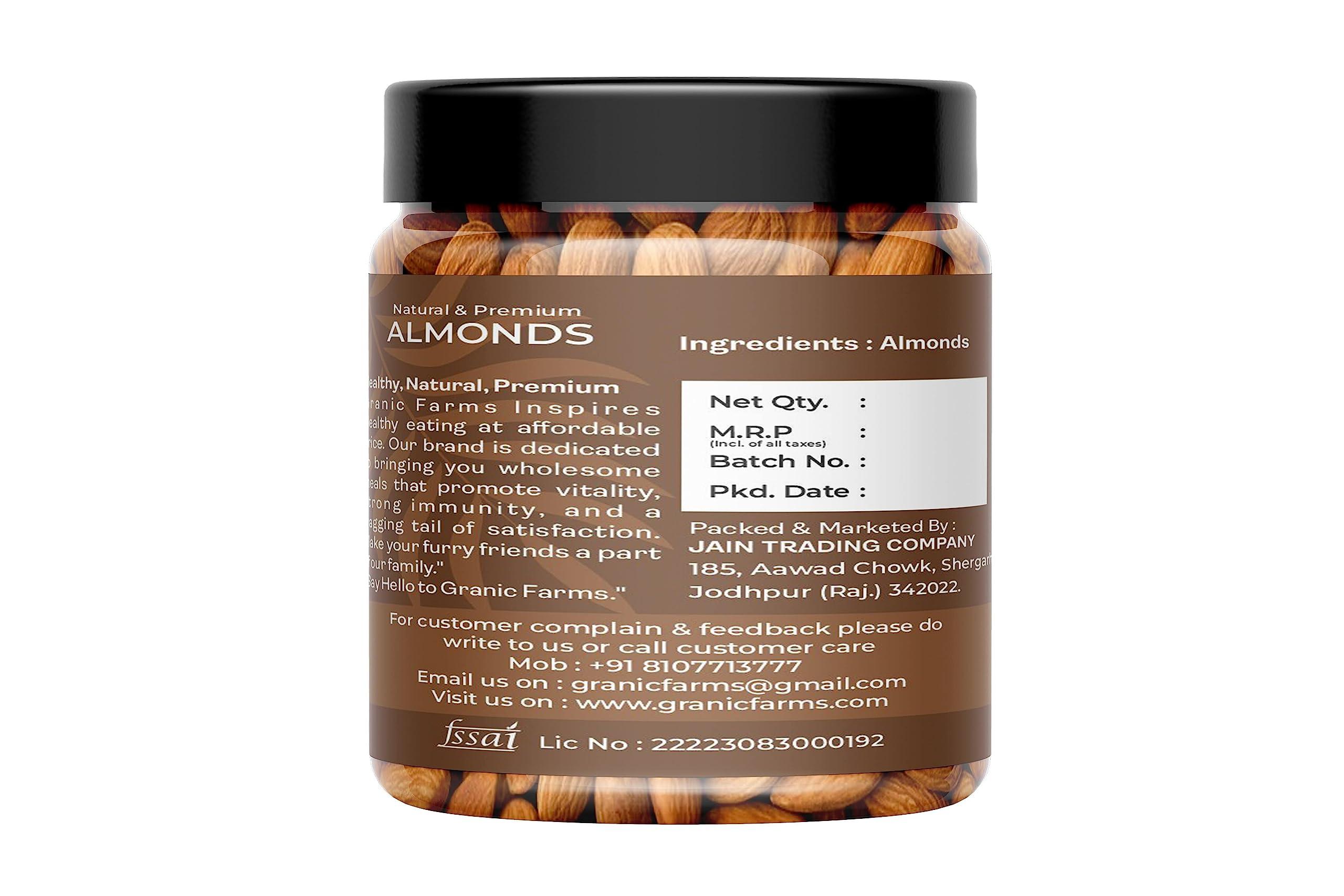 GRANIC FARMS Granic Farms Dry Fruits Combo Pack of 1.2kg | Almonds | Cashews | Pistachios | Raisins | Anjeer | Mixed Nuts| 200gram Each - All Premium Fresh and Healthy| Hampers for Employees, Dry Fruits Gift Pack|