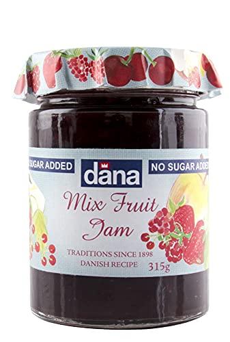 CANOE CANOE Dana Diabetic Mixed Fruit Jam + Diabetic Orange Jam, 315g, Pack of 1 Each, Product of Poland…