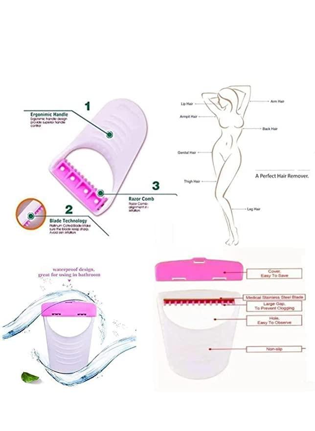 ADBHUTANAND Bikini Razor for Women Women\'s Disposable Plastic Hair Razor Bikini Hair Shave Razor For Irritation-Free Shaving of Bikini Line Hair Removal Razor For Body