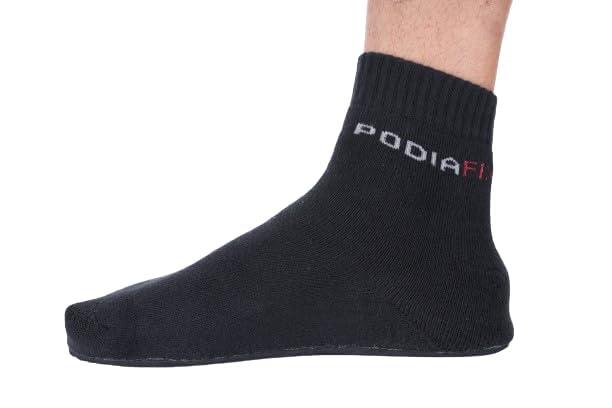 Podiafix PodiaFix Protective Diabetic Temple Socks For Men And Women Grey/Diabetic & Arthritis Socks | Anti-Microbial & Anti-Odour Socks | Ultra-Soft Cushioned Sole/Prevents Injuries & Blisters (Unisex)(L)