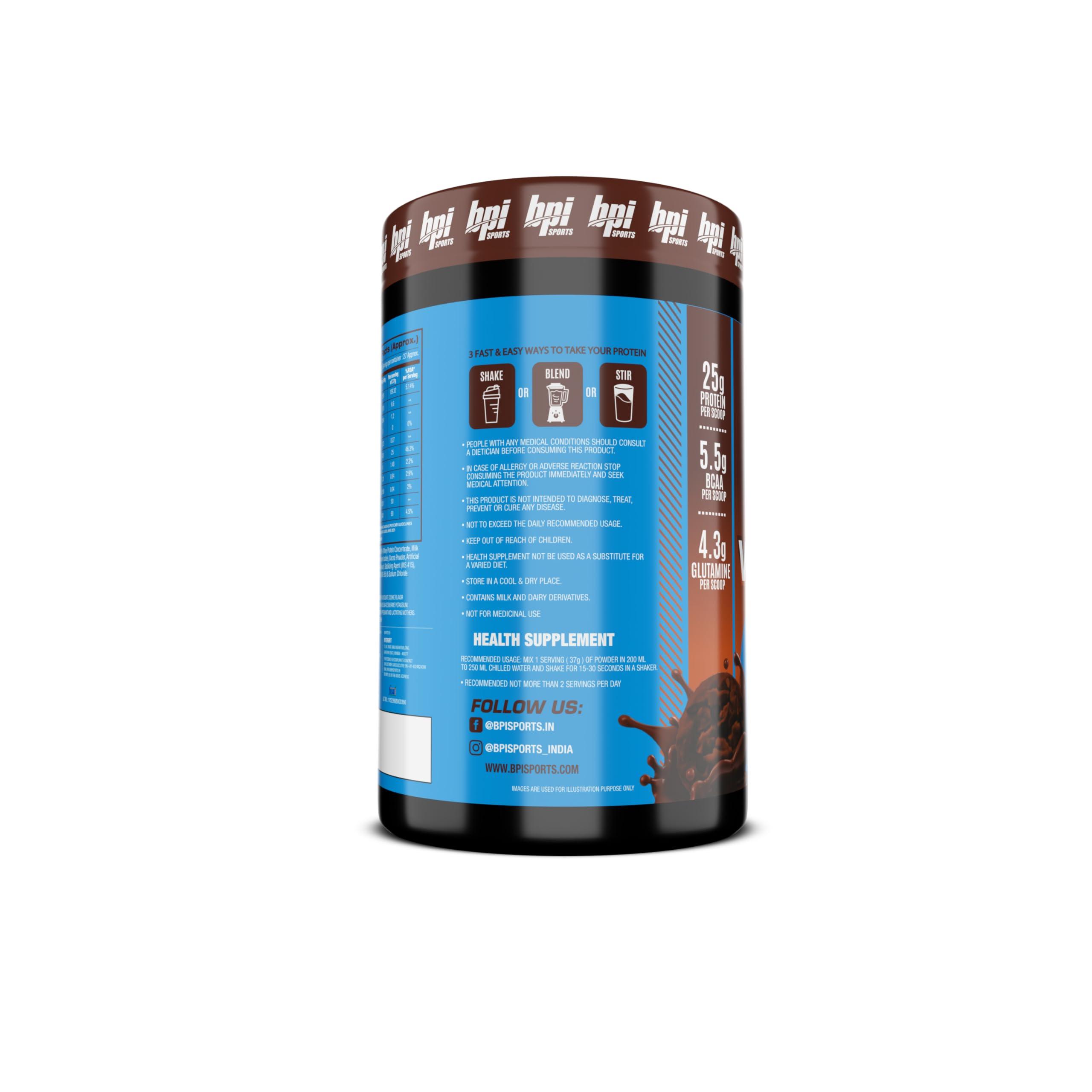 BPI Sports BPI Sports Whey HD Ultra Premium Protein Powder, Chocolate Cookie, 1.0 kg