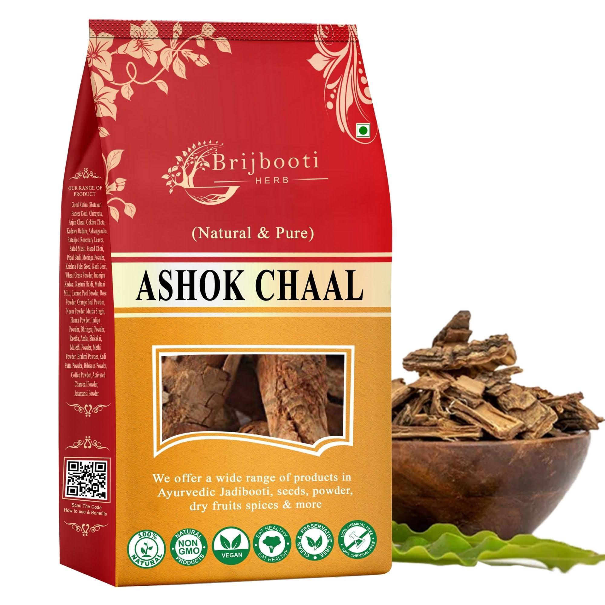 BrijBooti BrijBooti Ashok Chaal 100 Gr - Ashoka Bark - Saraca Ashoka Bark - Ashok Tree Bark