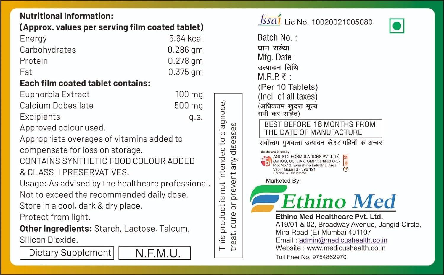YOCARE YOCARE Piles Tablets For Piles Hemorrhoid Support Bavasir Fissure Fistula Inflammation & Rectum Fast Relieve In Bleeding Burning & Pain (Pack of 6)