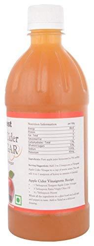 Generic Tempest Apple Cider Vinegar with Mother Vinegar, Raw, Unfiltered and Undiluted - 500 ml (Pack of 5)