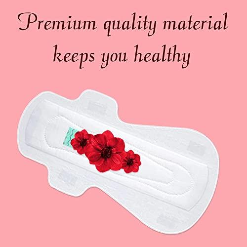 Snowy Snowy Maxi Extra Large Anion Soft Cotton Cover Pads, Large Pads for Heavy Flow, Cotton XXL Sanitary Pads, Anion Strip in Pads, Pack of Two (16 Pads)