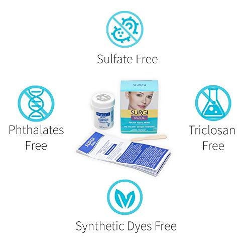 SURGI WAX Surgi Microwave Facial Hard Hair Removal Wax 1 Oz, 2 Pack