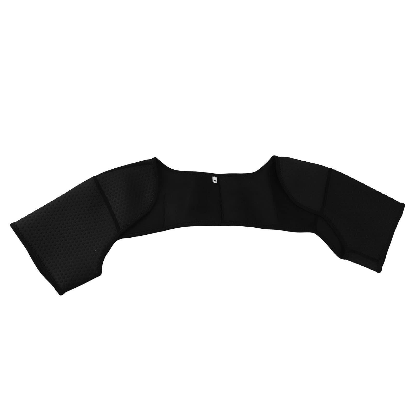 LJCM Double Shoulder Support, Breathable Soft and Comfortable Comprehensive Protection Shoulder Strap Brace Perfectly Fit for Shock Relief (L)