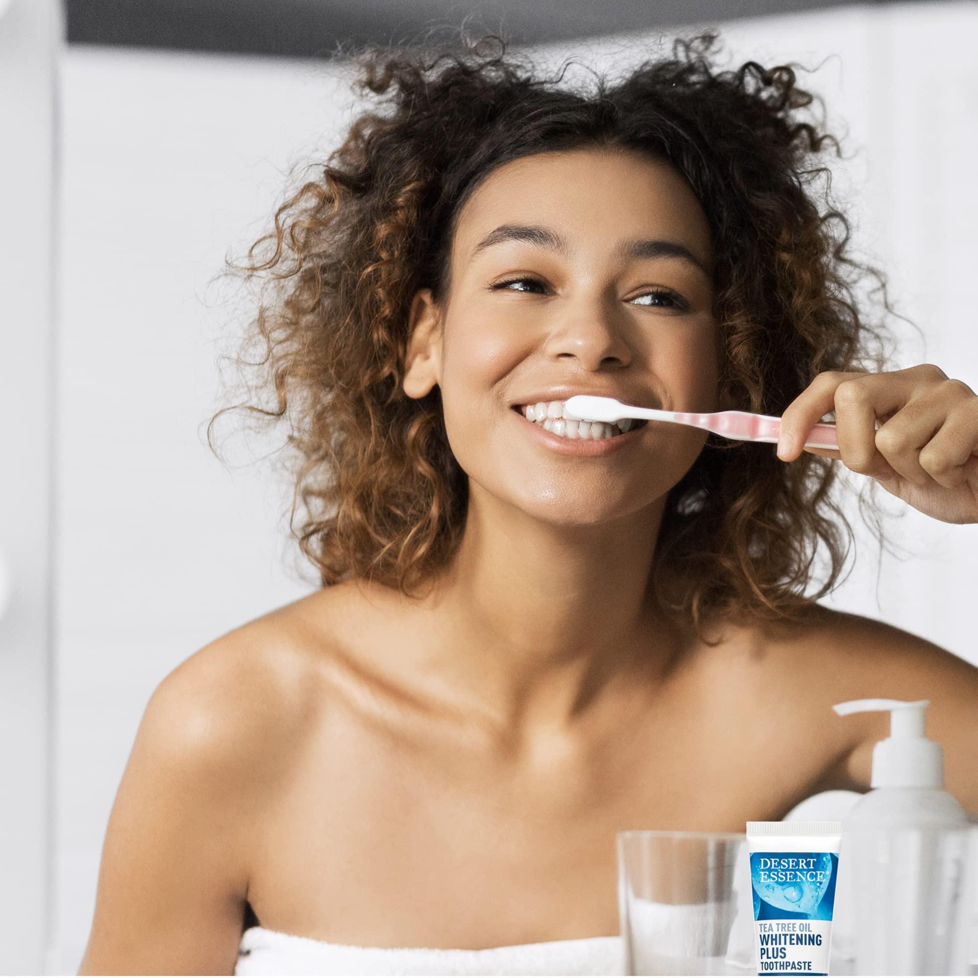 Desert Essence Tea Tree Oil Toothpaste - Whitening Plus Travel Size