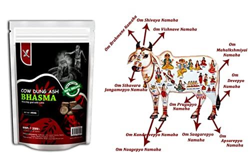 XOFFENCER XOFFENCER Cow Dung BHASMA | VIBHUTI | THIRUNEERU | 100% Pure & Original | Natural Non Scented | HOLY ASH | Purely from Farm fed Desi Cow | Pack of 200 Grams