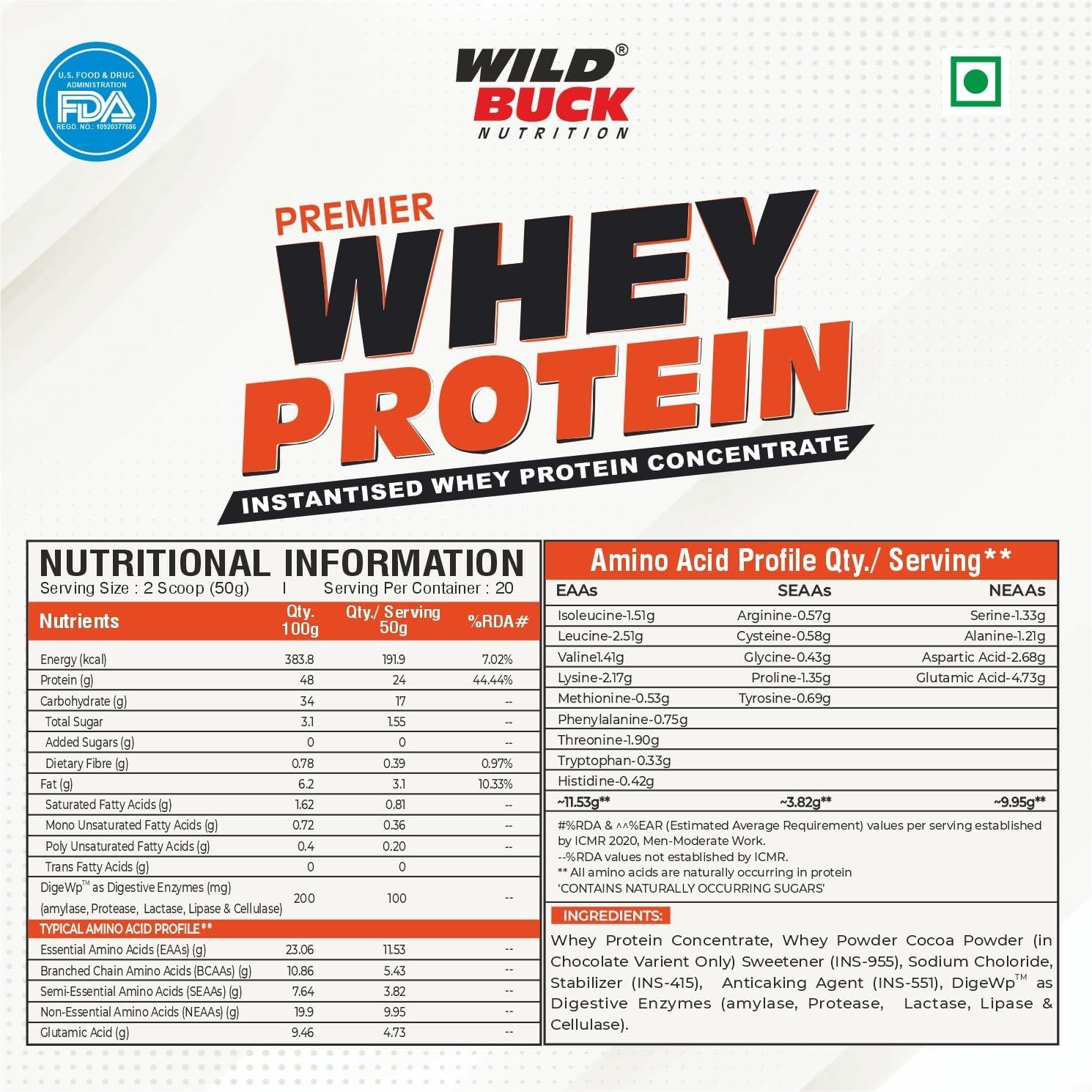 WILD BUCK WILD BUCK Hyper Charge Pre-X4 Hardcore Pre-Workout Supplement Powder with Creatine Monohydrate, Arginine AAKG, Beta-Alanine, Caffeinated Punch -For Men & Women [40 Serv, Green Apple] + Wild Buck Whey 100% Whey Protein - 24g Protein Isolate & Concentr