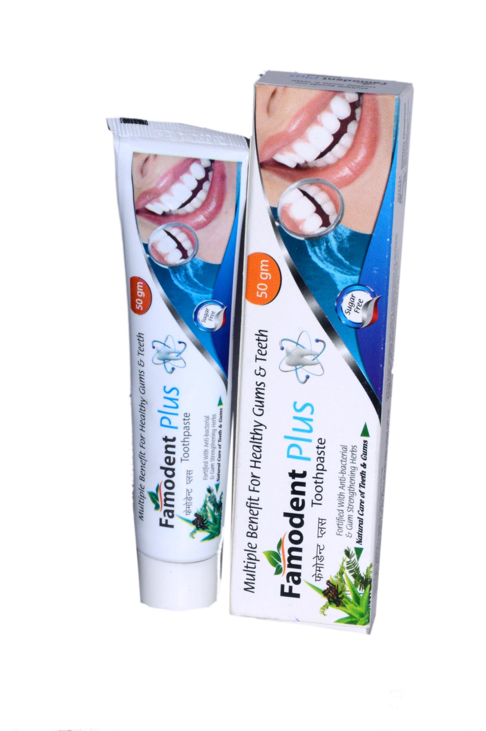 Generic SUNSHINE HEALTHCARE Famodent Plus Ayurvedic Toothpaste Multi-Benefit For Health Gums And Teeth Natural Care Of Teeth Gums Ayurvedic Toothpaste