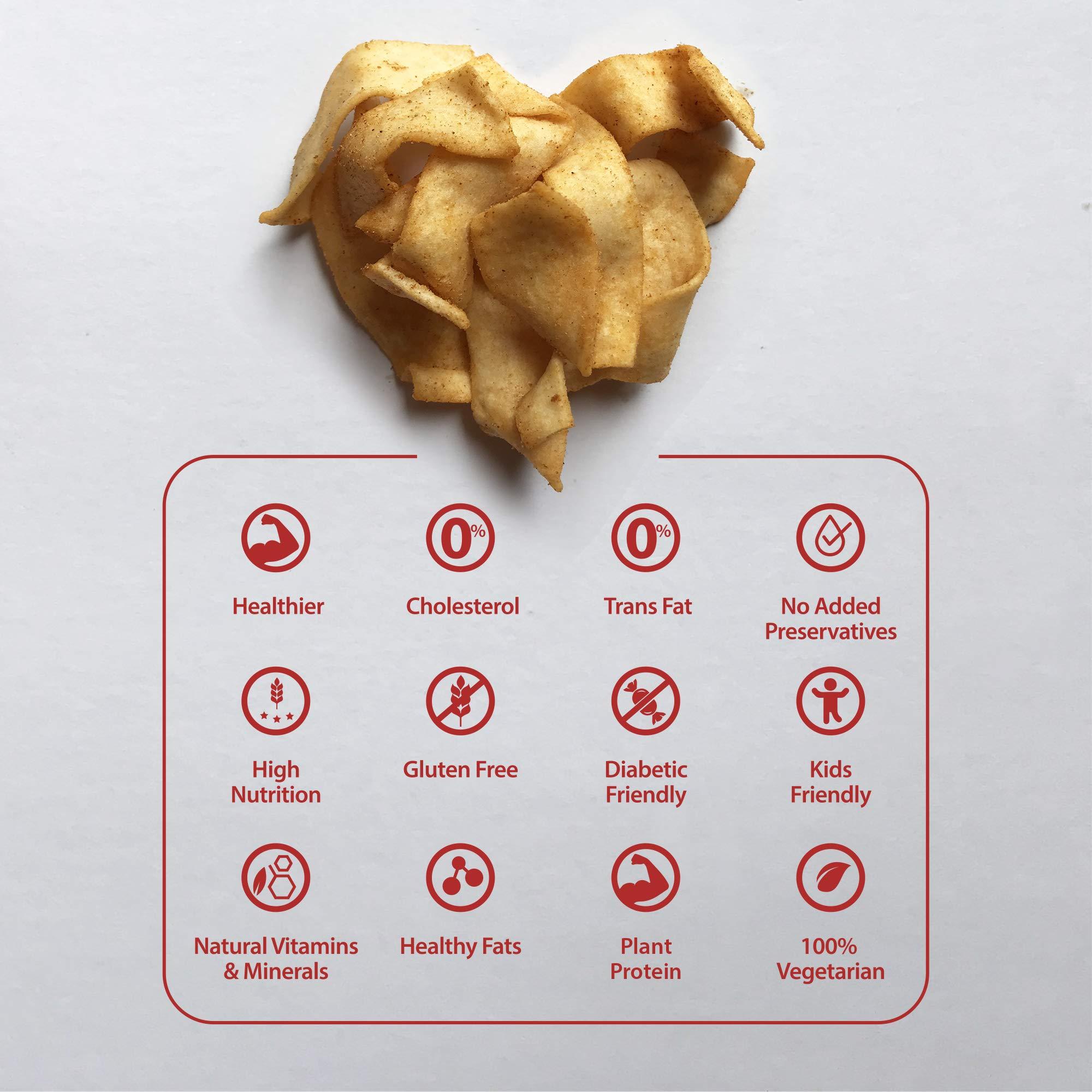 Yummiano Yummiano® Gluten Free Healthy Snacks Combo - Lite (Moong Dal Chips Garlic and Multi Chiwda) - Combined Weight: 300g