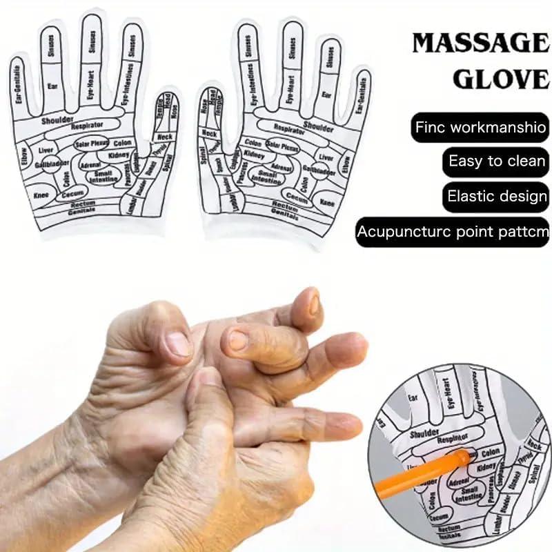 SUNBEET SUNBEET Acupressure Hand Socks With Stick Massage Gloves Hand Pointed Reflexology Gloves Hand Spa Massage for Palm Finger Massager Football Glove Accessories Tools Plastic Massage Socks