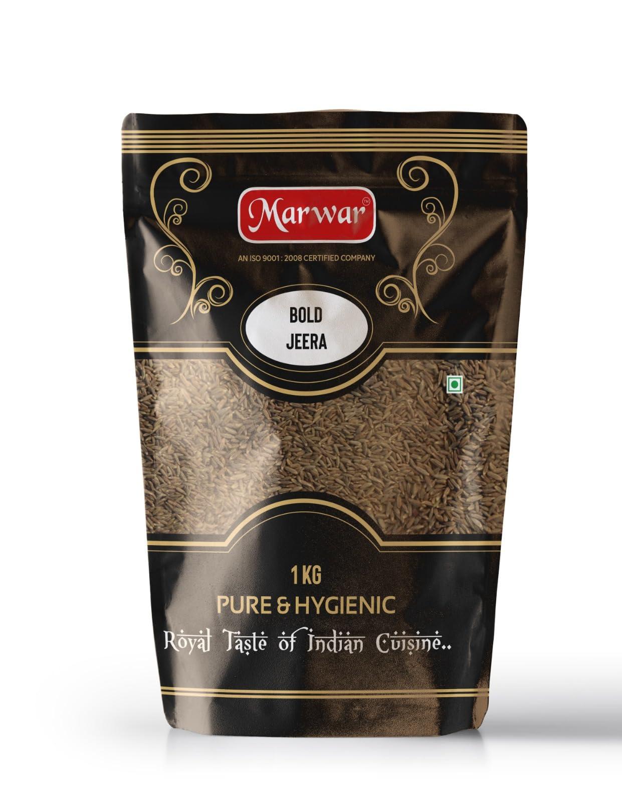 MARWAR Marwar Jeera Whole Cumin Seeds (Machine Clean Jira Big Bold Size), 400g