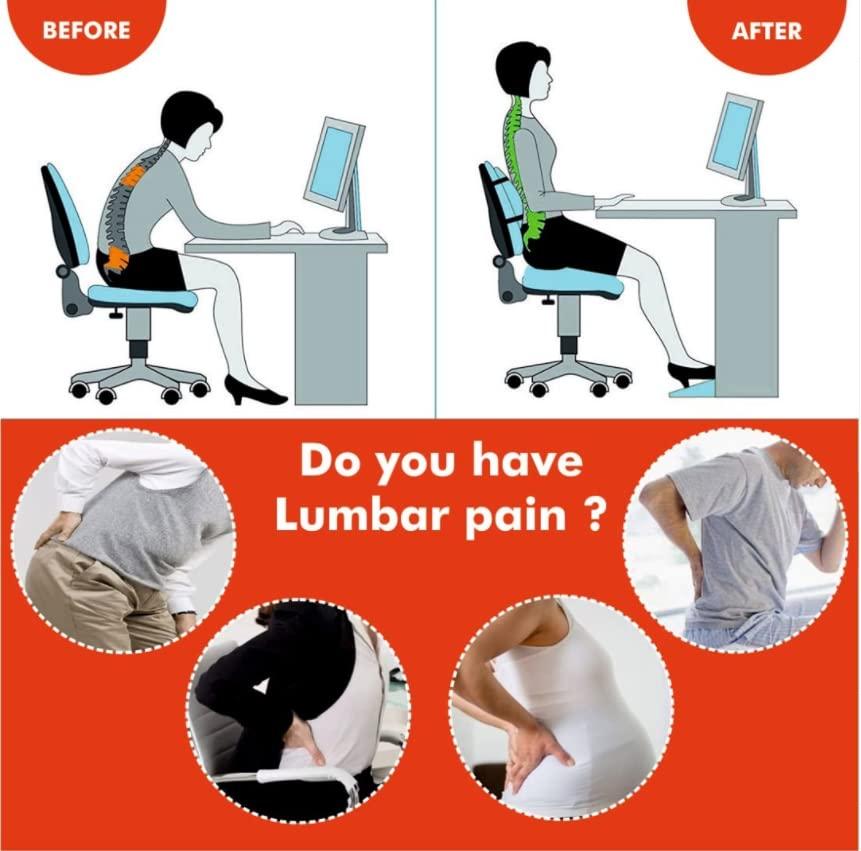 DipNish DipNish Lumbo Sacral Belt Lumbar Corset Lower Back Pain Relief Brace for Orthopedic Sacral Waist Back Support Sciatica - Tailbone Back Posture Corrector Lumbar Pain Belt