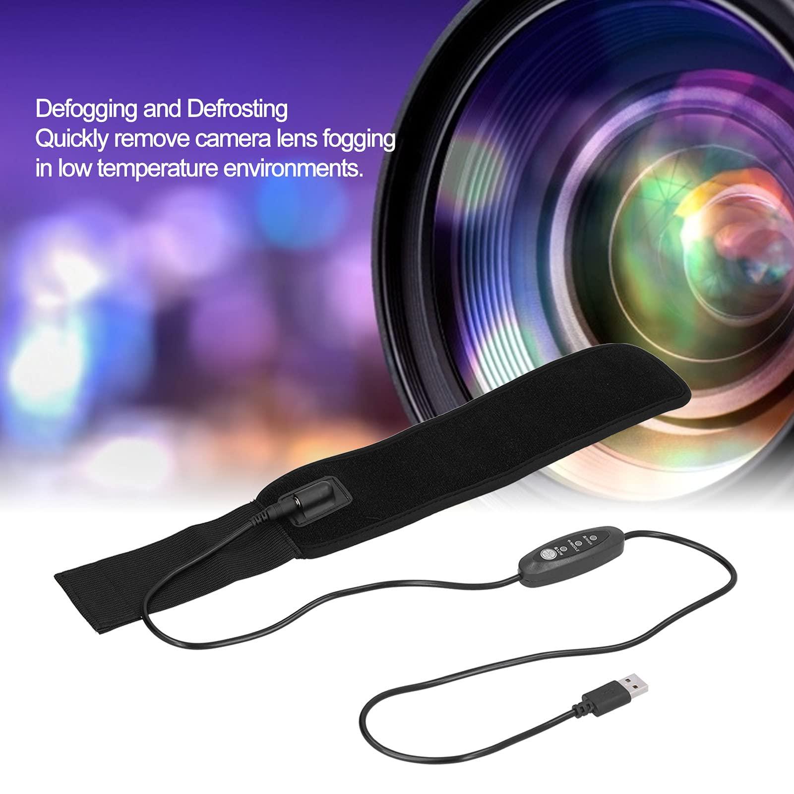 Walfront Lens Warmer USB Lens Dew Heater Strip Defogging Heater Condensation Prevention Lens Warmer for Telescope Camera DC 5V 7W