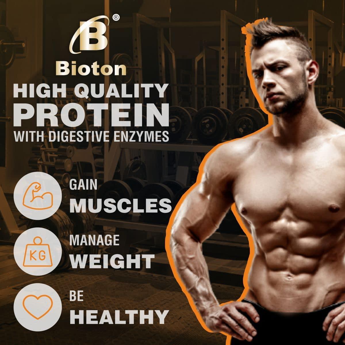 Bioton Bioton 100% Whey Protein I 5 LBS (2.27 Kg) | Rich Chocolate | Lab Tested, 26 Gm Protein Per Serving | For Daily Protein Intake, Muscle Growth & Recovery