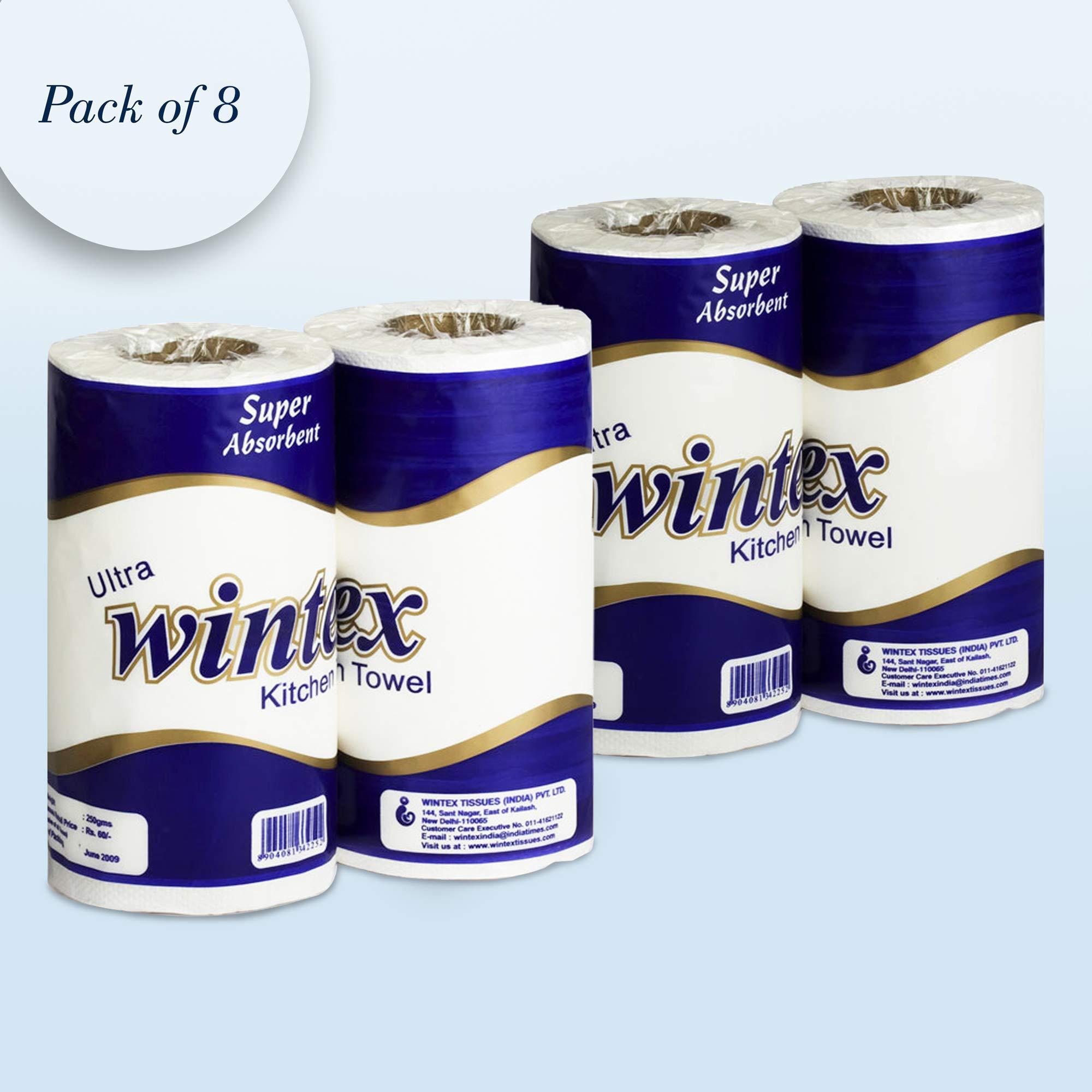 Wintex Wintex ULTRA 4 Ply Kitchen Paper Towels/Rolls (White) (Set of 8 Rolls)