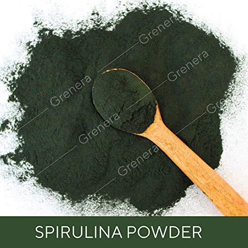 GRENERA Grenera Spirulina Powder, Rich in Protein, Vitamins, Minerals, Gluten Free, Vegan, Non GMO, 100 grams