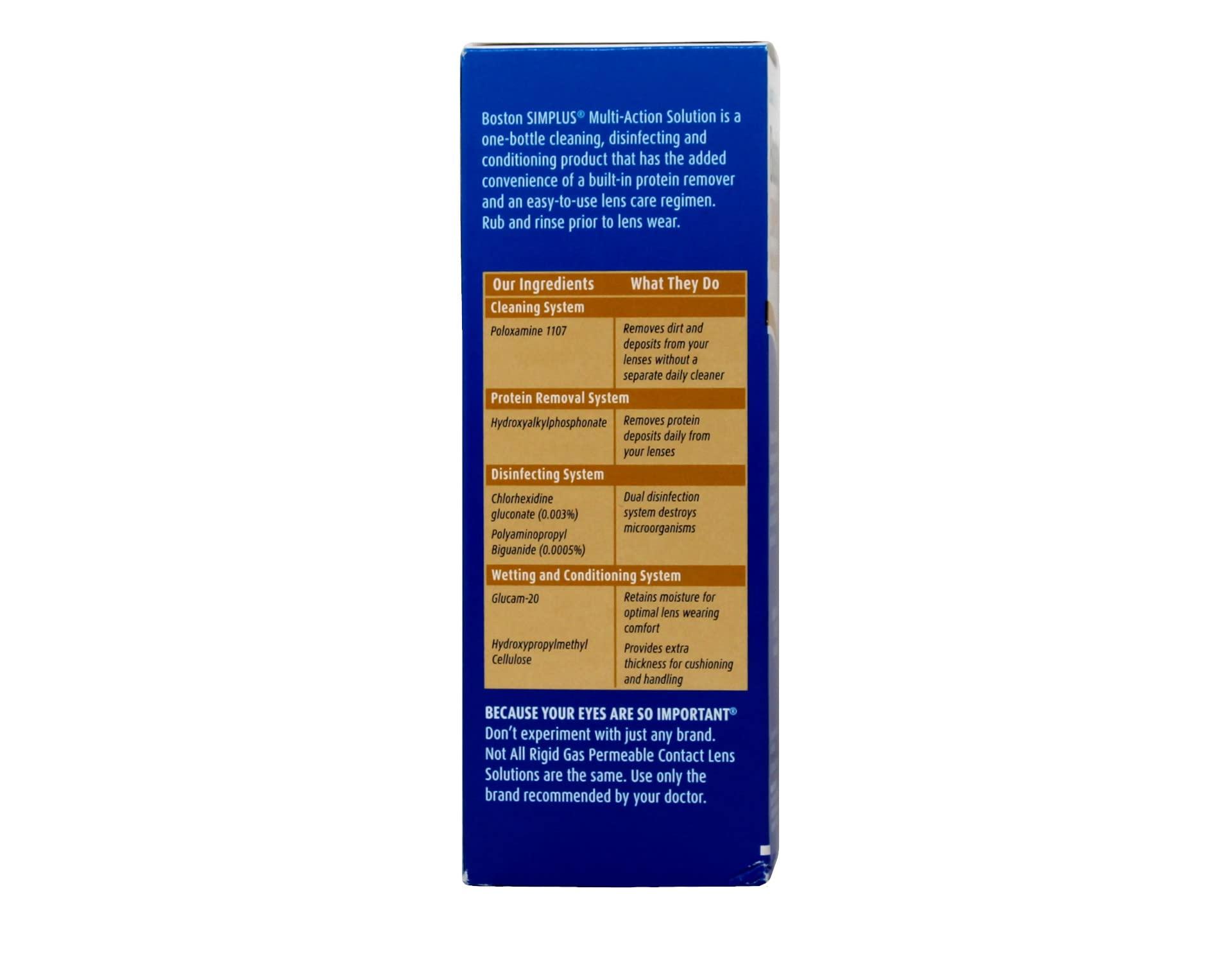 Susicit Boston Simplus Multi Action Solution with Daily Protein Remover # 424 - 3. 5 Oz