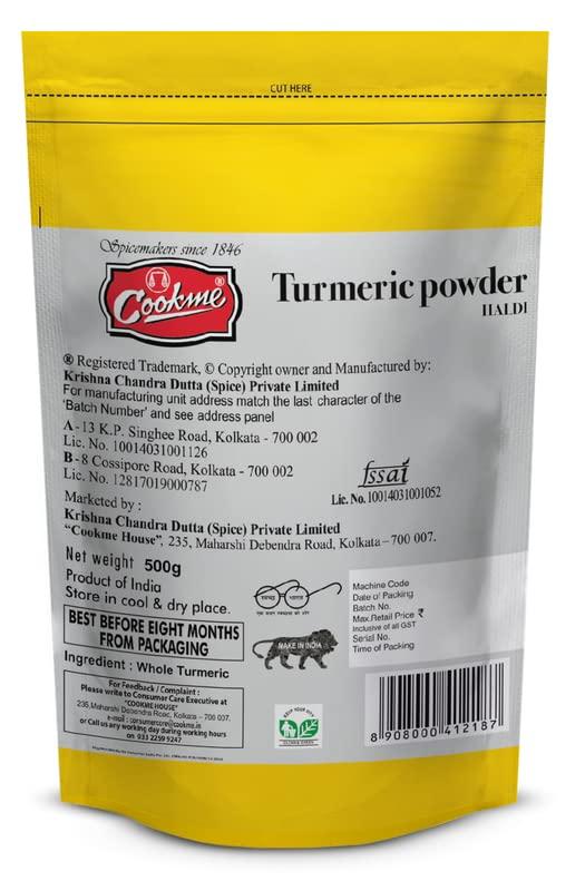 COOKME COOKME Turmeric | Haldi Powder 500 Gm Refill Pack