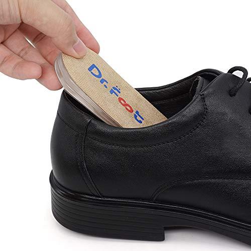 Dr Foot Dr Foot Adjustable Orthopedic Heel Lift Inserts,Height Increase Insole For Leg Length Discrepancies,Heel Spurs,Heel Pain,Sports Injuries,And Achilles Tendonitis(Beige,3 Layers)