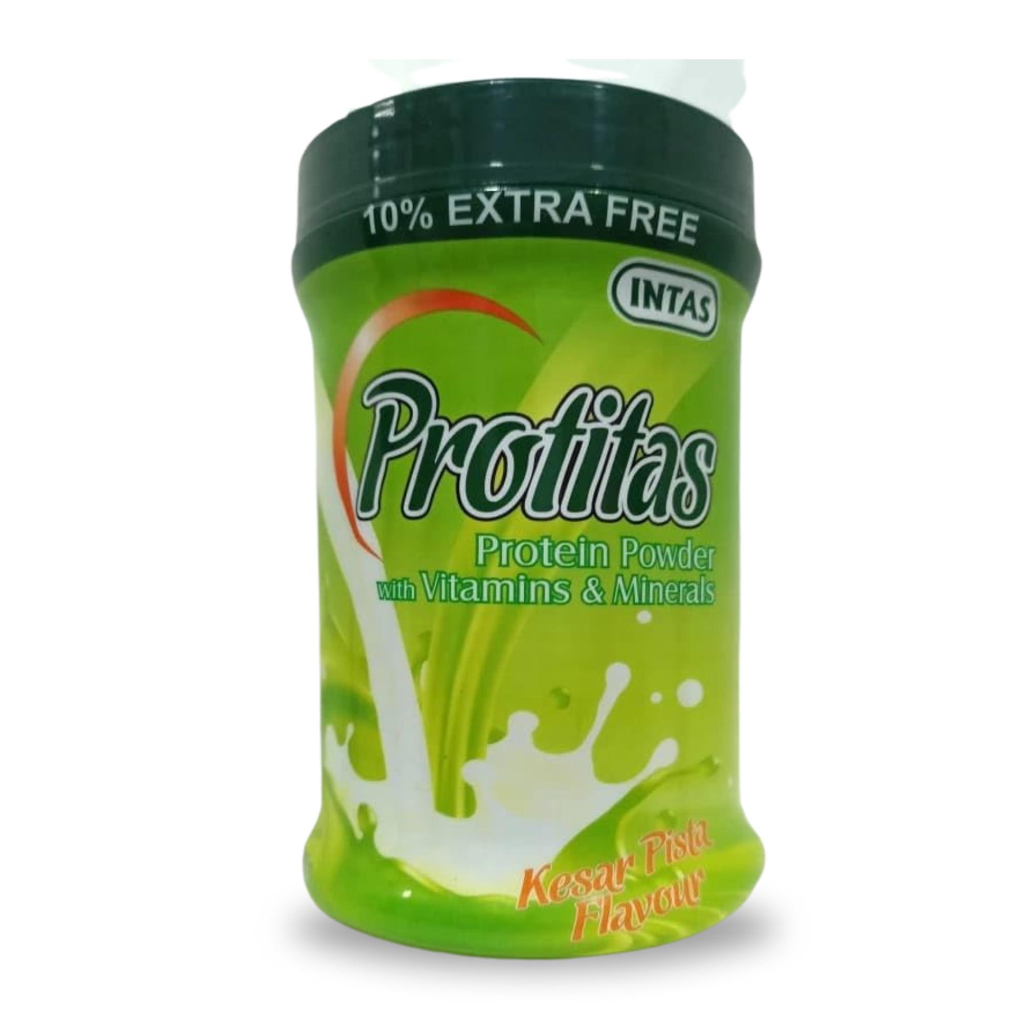 Intas Intas Protitas Protein Powder with Vitamins, Minerals | 220 g (Kesar Pista)