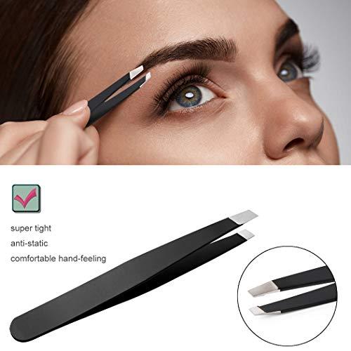 Coxeer Coxeer Black Hair Remover Spring Creative Stainless Steel Threading Tool with 5 Eyebrow Tools for Women Girls
