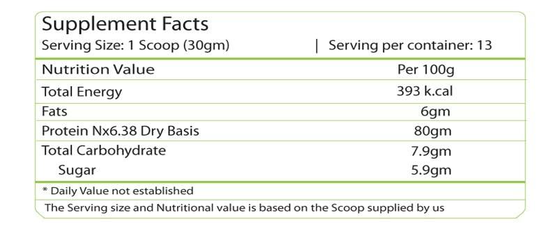 nature's velvet Natures Velvet Family Protein 100% Whey Protein (Unflavoured) 400gms