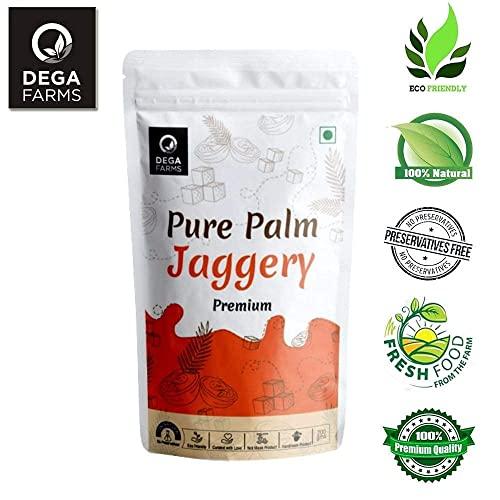Dega Farms DEGA FARMS Premium Pure Palm Jaggery - 200GM Each ( Pack of 2 )| Made with 100% Pure, Organic & Natural Ingredients - Sedex Certified