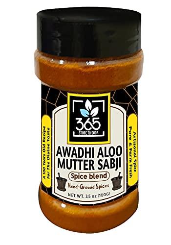 365 STORE TO DOOR 365 STORE TO DOOR Indian Spice - Awadhi Aloo Matar Sabji Masala, 100 gm | Homemade Powdered | Spices for Healthy Cooking | Ready to use | All Seasonings Spices | Spice Mix – Pack of 1