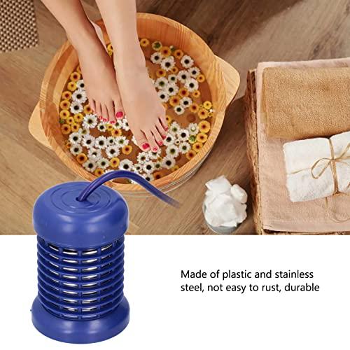 Fabater Detox Array Ion Head, Durable Detachable Stainless Steel Foot Bath Ion Head for SPA for Beauty Salon for Health Center(Yu Bencao Blue Double Hole-Removable and Washable)