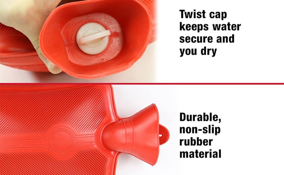 Twipan Twipan Rubber hot water bag, hot water bags for pain relief, heating pad for pain relief - Random color - 1 Piece