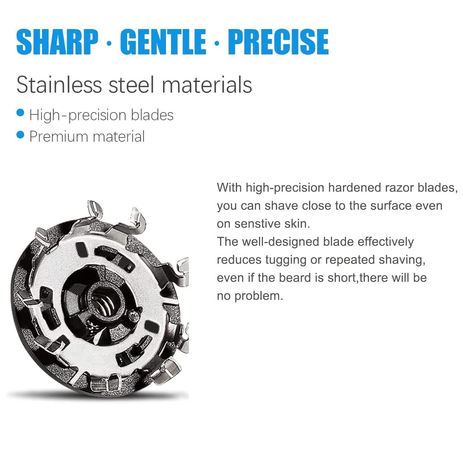 Scout Scout HQ8 Replacement Heads for Philips Norelco Aquatec Shavers, 7140XL,7145XL,7150X,7180XL,7183XL, OEM HQ8 Blades Upgraded, Philips Norelco Electric Shaver Replacement Hq8505 Blades 3Pack