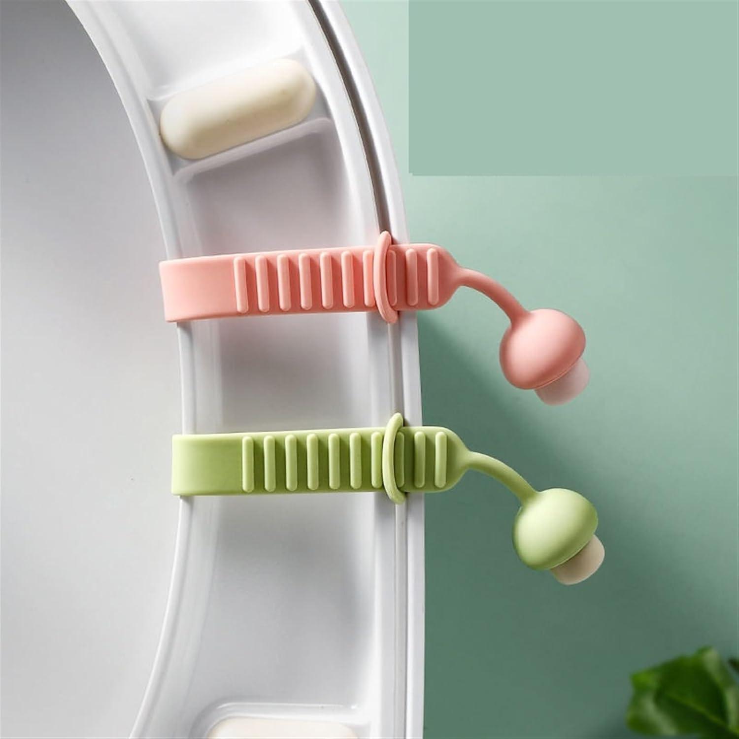 PUTHAK PUTHAK Toilet Seat Handle Lifter Household Toilet Handle, Seat Cushion Lifter, General Purpose Sitting Toilet Lifter Can Avoid Touching The Toilet Lid (Pack Of 4)