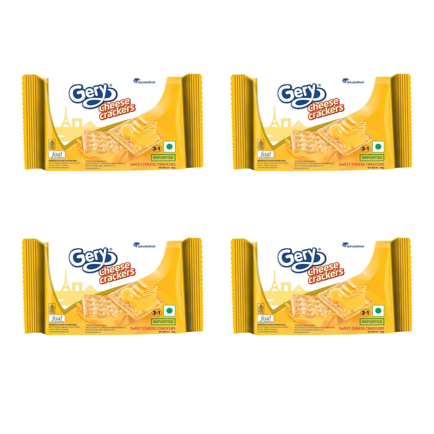 Watheen Watheen Gery Gone MAD Sugar Cheese Crackers,110 Gram (4 Packs)