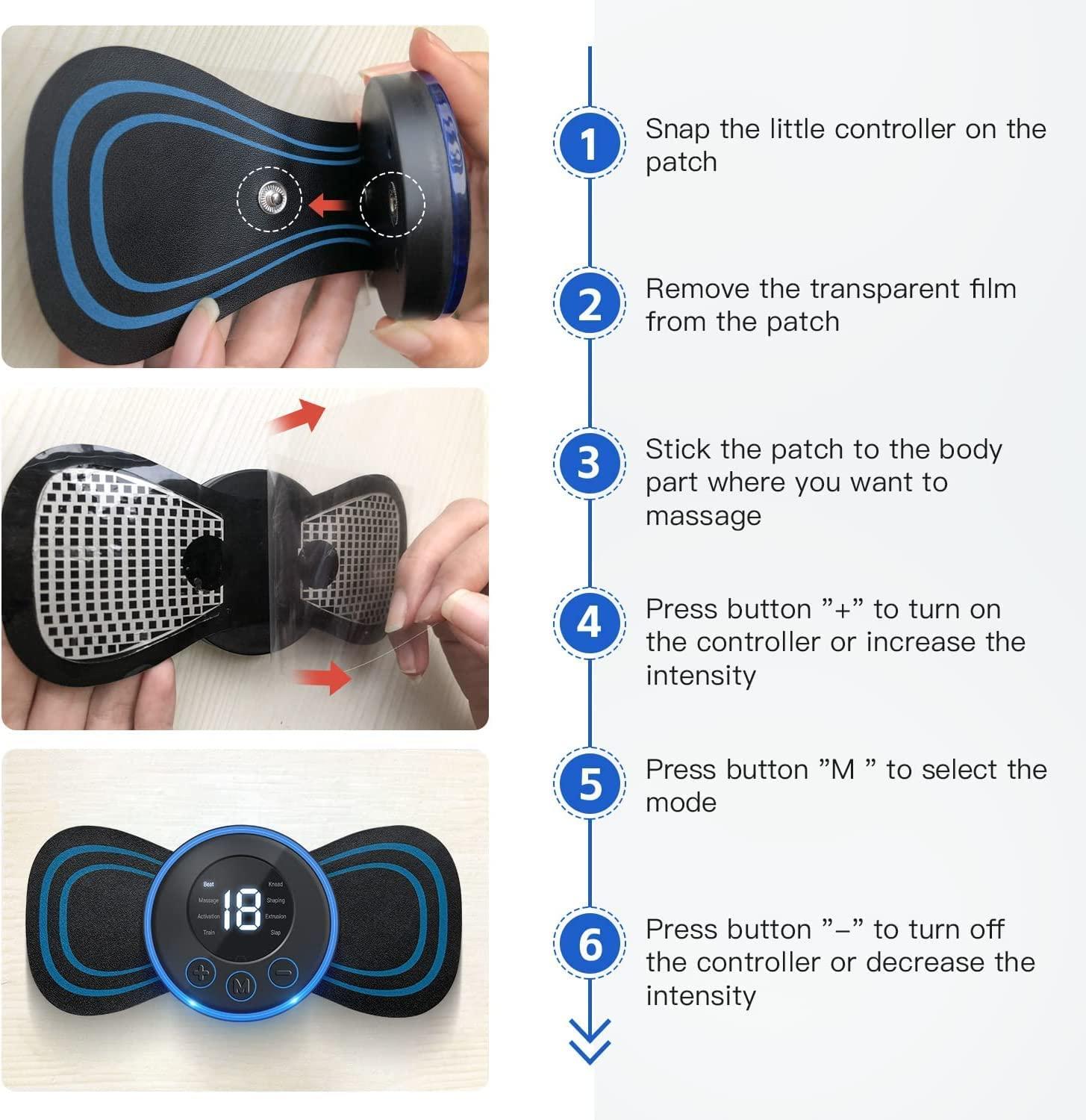 SVK DREAM SVK Dream Wireless Portable Rechargeble Full Body Massager for Pain Relief Neck Massager with EMS Technology Microcurrent Cervical Spine Massager for Body Pain