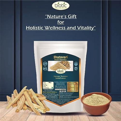 Biotic Biotic Natural Safed Musli, Ashwagandha, Shatavari and Kaunch Beej Powder - 400gms Combo (100gm each)