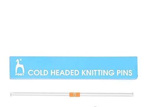 VARDHMAN Pony Classic Cold Headed Kniting pin Pair Length Size 9 (3.75mm)