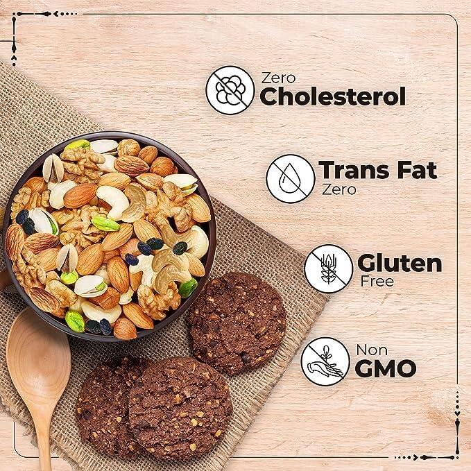 GRANIC FARMS GRANIC FARMS Premium Mix Dry Fruits 1Kg Healthy Nutmixed With Almonds Cashew Kishmish Anjeer Apricot Black Raisins Dried Kiwi Nuts And Dry Fruits Power Packed&Crunchy Snack Mix Dry Fruit 1Kg