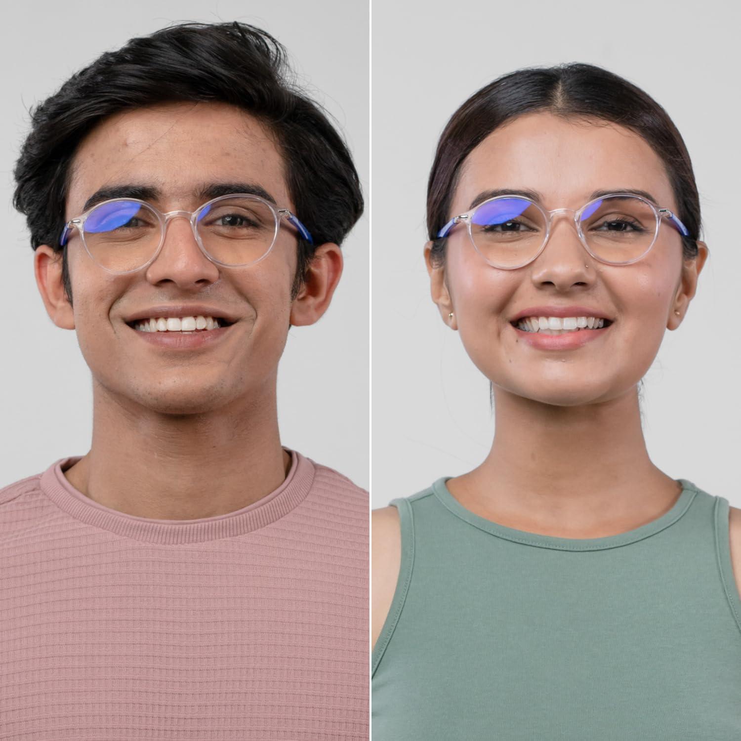 ENRICO ENRICO Bluno Computer Blue Light Blocking Glasses Combo (Pack of 3) | Anti Glare Blue Light Filter Glasses for Eye Protection from Laptop/Mobile Screen | Zero Power Reading Glasses for Men & Women