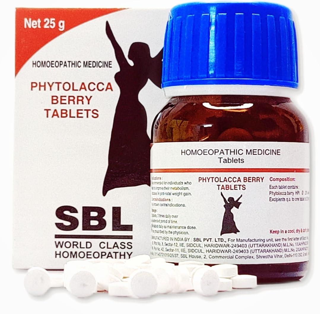 HOMEOLAV HOMEOLAV Sbl Phytolacca Berry Tablets - 25 Gm |Pack Of 2